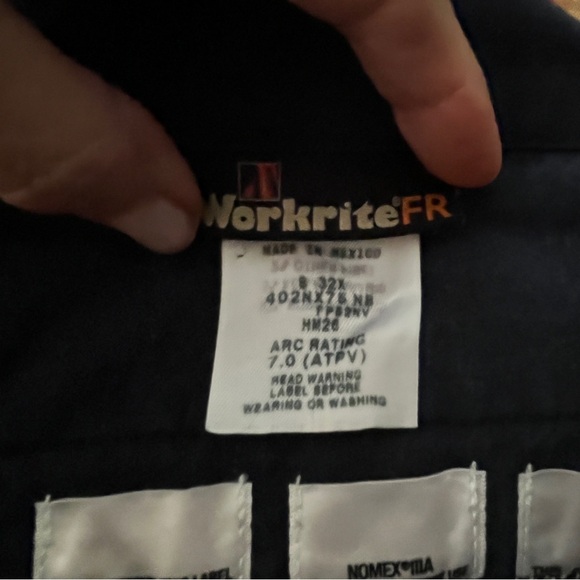 Workrite 34x29 Station Pants Fire Resistant 2112 Nomex ARC 7 Firefighter Navy - Picture 6 of 10